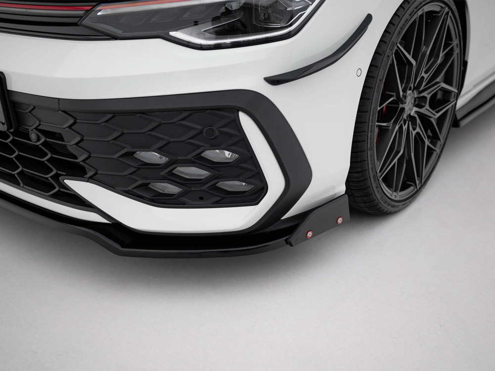 Front Splitter V.3 + Flaps Volkswagen Golf GTI / GTE / R-Line Mk8 Facelift - 4 