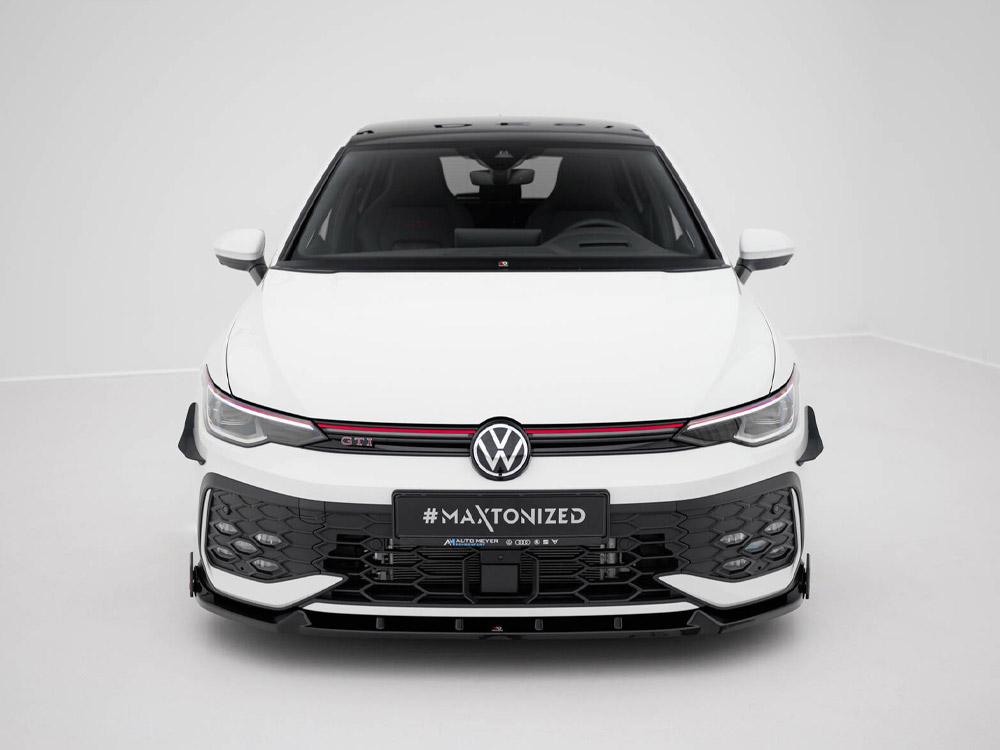 Front Splitter V.2 + Flaps Volkswagen Golf GTI / GTE / R-Line Mk8 Facelift - 3 