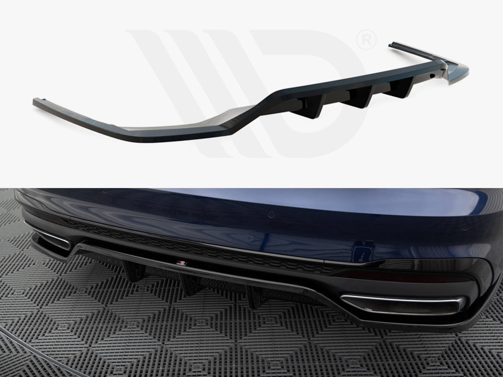 Rear Splitter (Vertical Bars) V.2 Audi A4 S-Line B9 Facelift - 1 