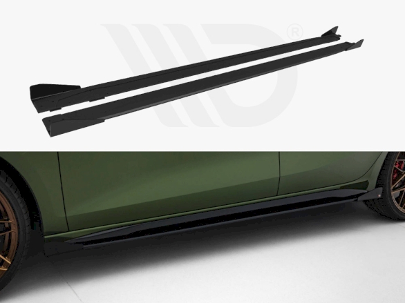 Street PRO Side Skirts Diffusers + Flaps Audi S3 / A3 S-Line 8Y Facelift