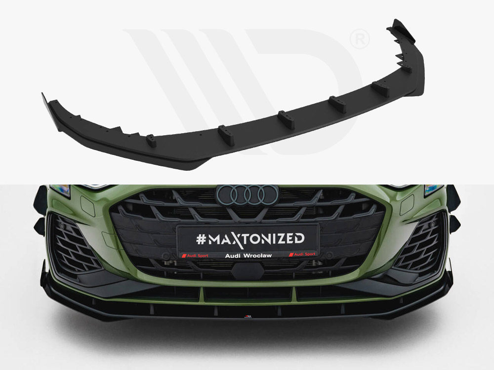 Street PRO Front Splitter V.1 + Flaps Audi S3 / A3 S-Line 8Y Facelift - 1 