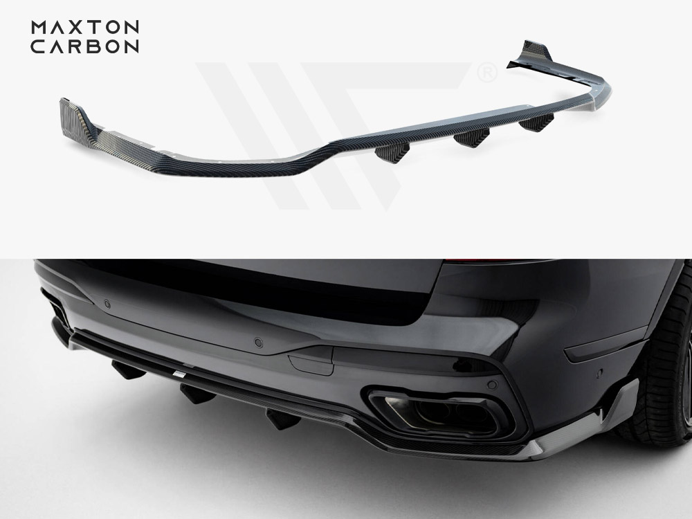 Carbon Fiber Rear Diffuser BMW X7 M-Pack G07 Facelift - 1 