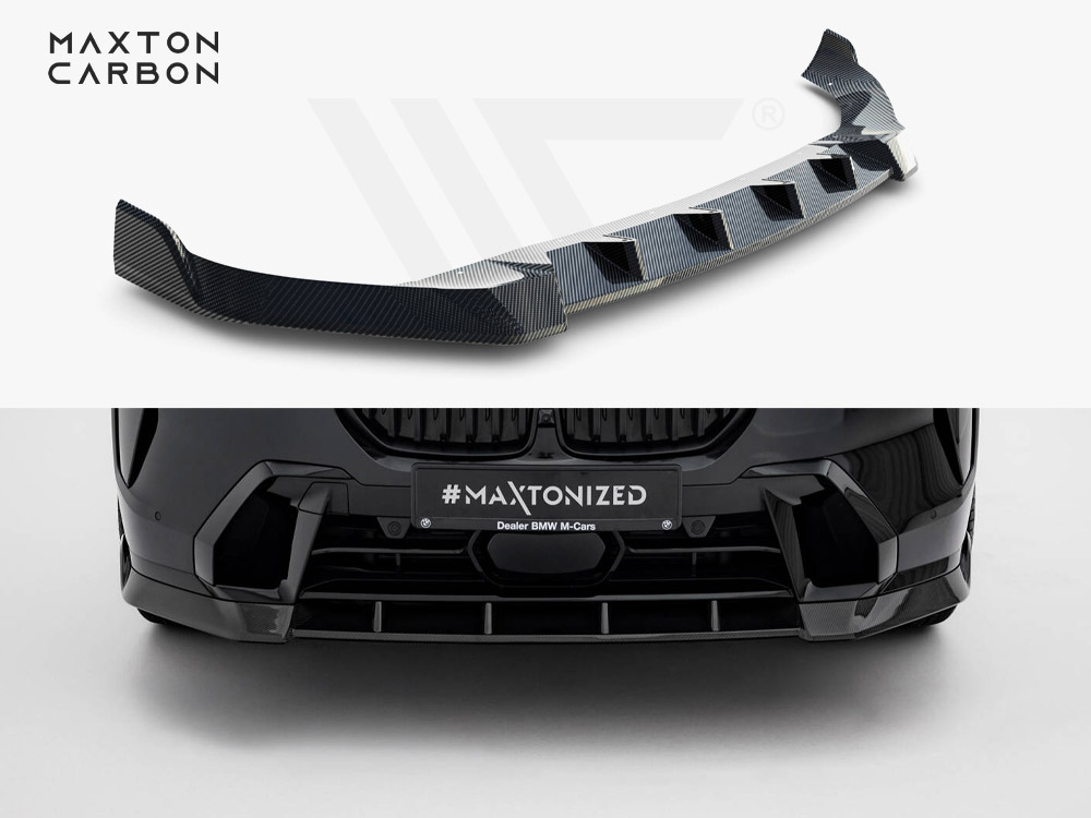 Carbon Fiber Front Splitter BMW X7 M-Pack G07 Facelift - 1 