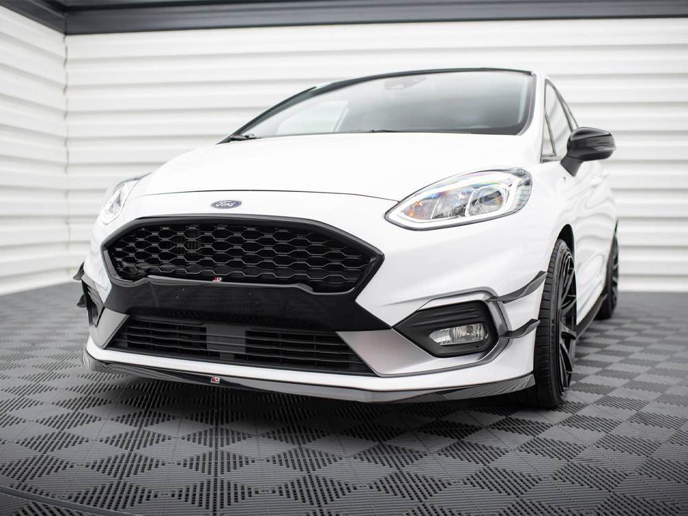 Front Splitter V.6 Ford Fiesta Mk8 ST / ST-Line - Carbon Look - 2 