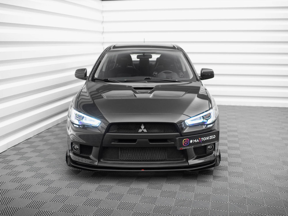 Street PRO Front Splitter V.1 + Flaps Mitsubishi Lancer EVO X - 2 