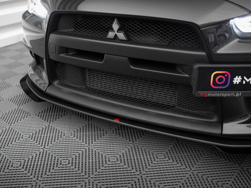 Street PRO Front Splitter V.1 + Flaps Mitsubishi Lancer EVO X - 4 