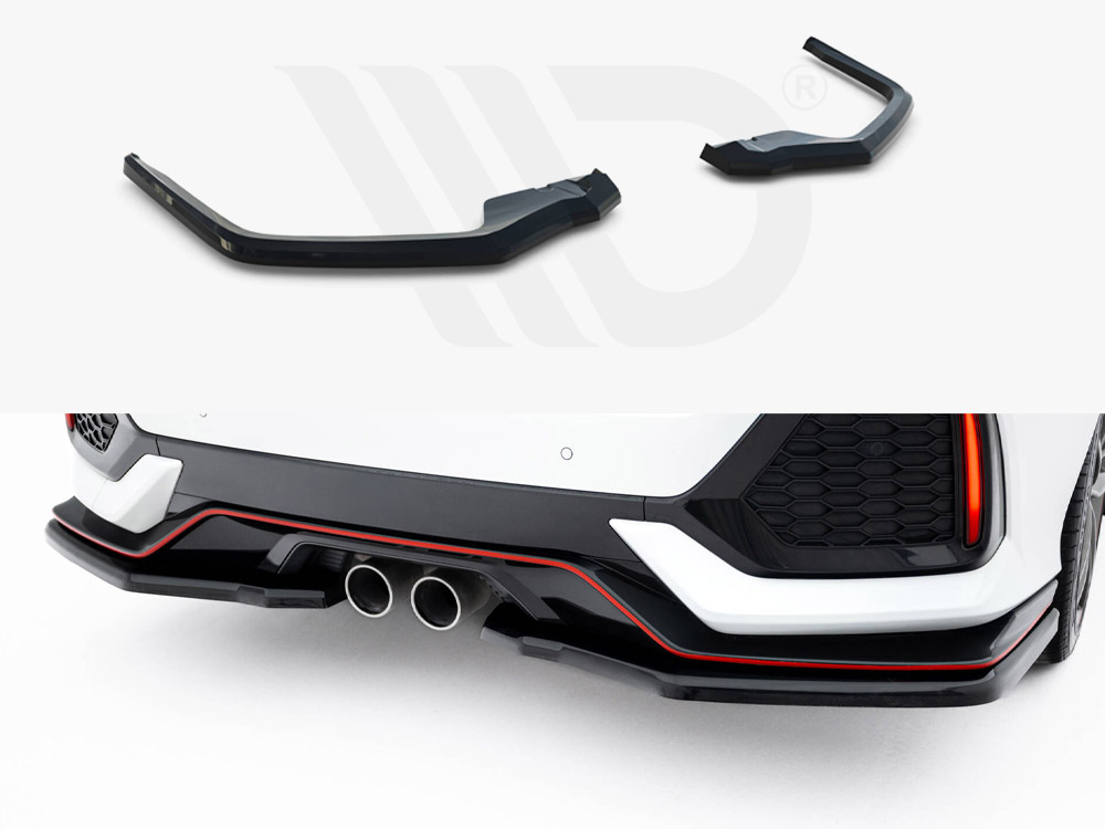 Rear Splitter V.2 Honda Civic Sport Mk10 Facelift - 1 