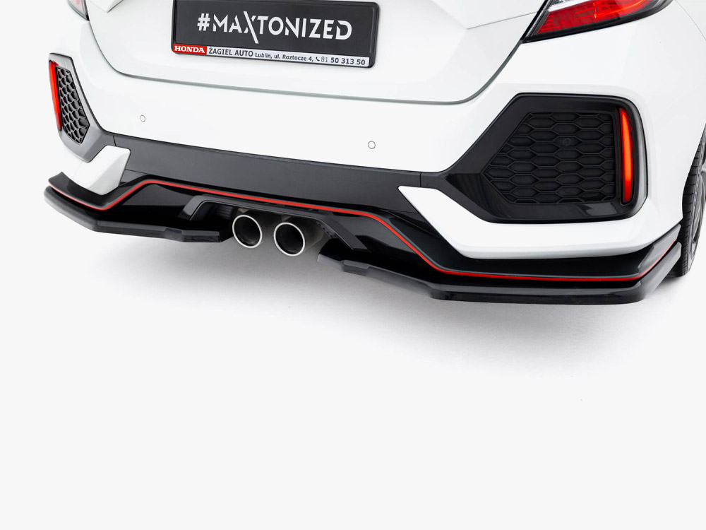 Rear Splitter V.2 Honda Civic Sport Mk10 Facelift - 3 