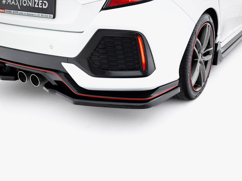 Rear Splitter V.2 Honda Civic Sport Mk10 Facelift - 4 