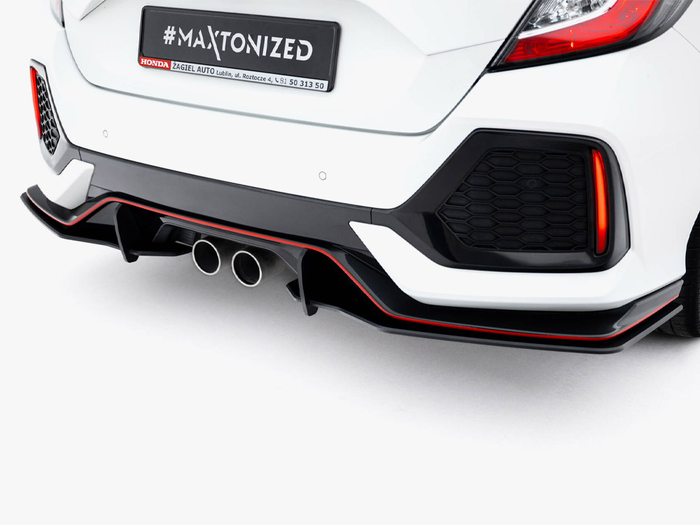 Street Pro Rear Side Splitters V.2 Honda Civic Sport Mk10 Facelift - 3 