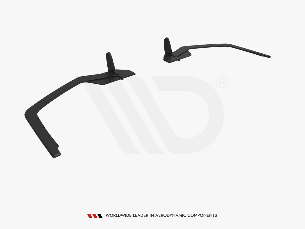 Street Pro Rear Side Splitters V.2 Honda Civic Sport Mk10 Facelift - 6 