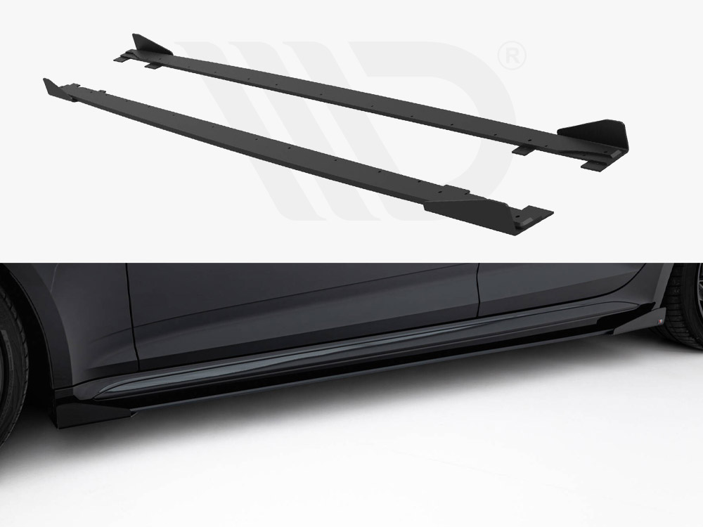 Street PRO Side Skirts Diffusers + Flaps Audi RS5 Sportback F5 - 1 