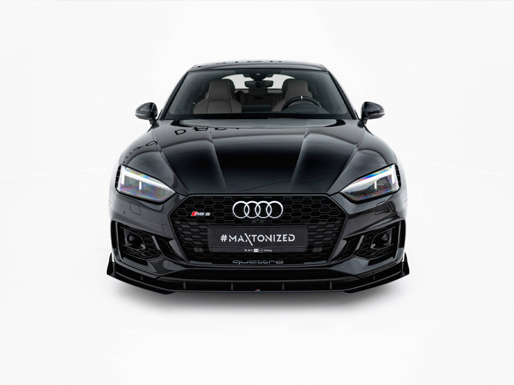 Street PRO Front Splitter V.1 + Flaps Audi RS5 Coupe / Sportback F5 - 3 