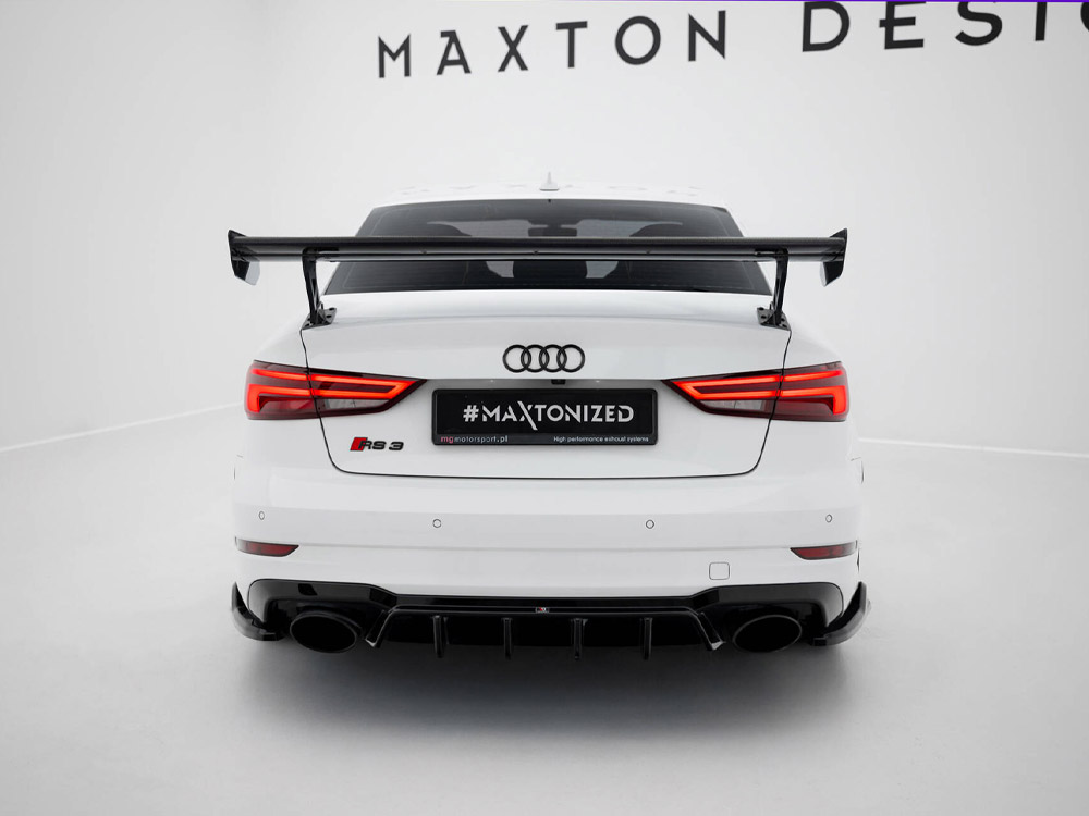 Carbon Spoiler With External Brackets Uprights Audi A3 / A3 S-Line / S3 / RS3 Sedan 8V / 8V Facelift - 3 