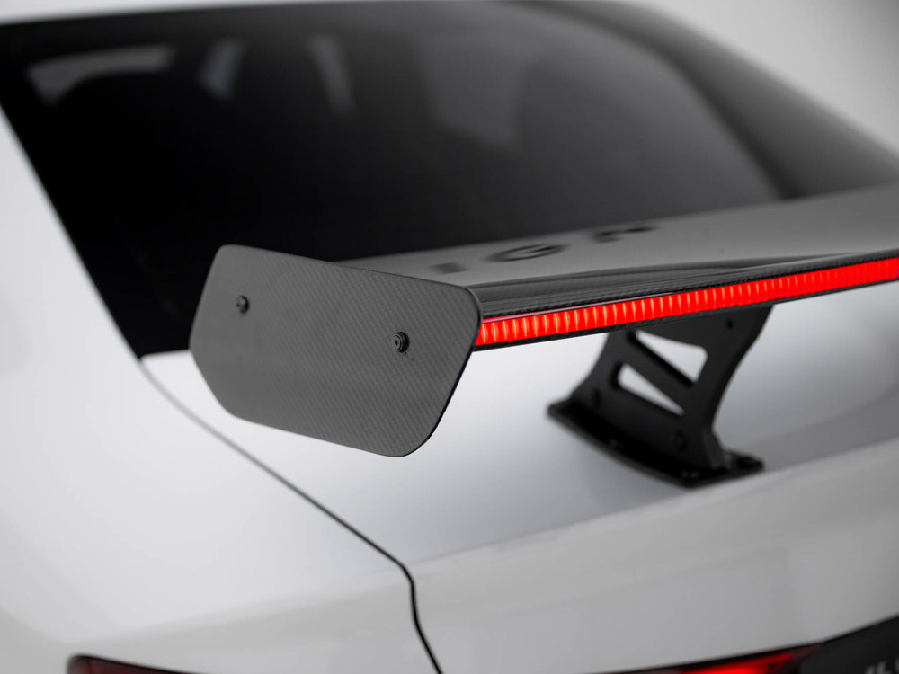 Carbon Spoiler With Internal Brackets Uprights + LED Audi A3 / A3 S-Line / S3 / RS3 Sedan 8V / 8V Facelift - 5 