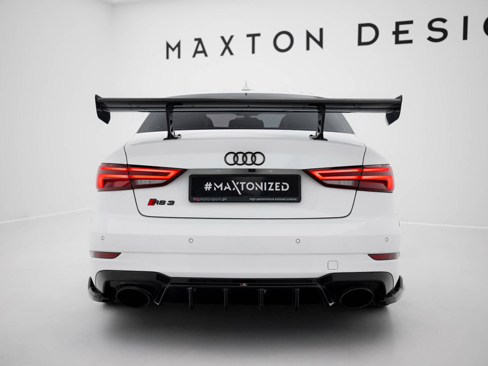 Carbon Spoiler With Internal Brackets Uprights Audi A3 / A3 S-Line / S3 / RS3 Sedan 8V / 8V Facelift - 3 