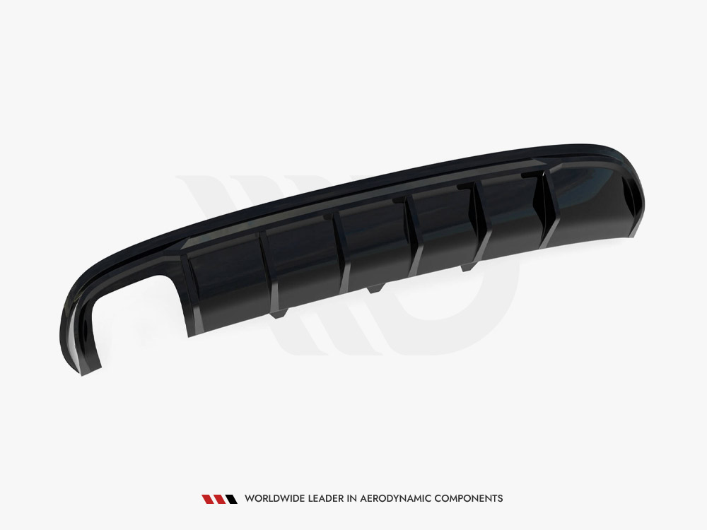 Rear Valance Audi A4 S-Line Sedan B8 (Version with dual exhaust tips on one side) - 5 