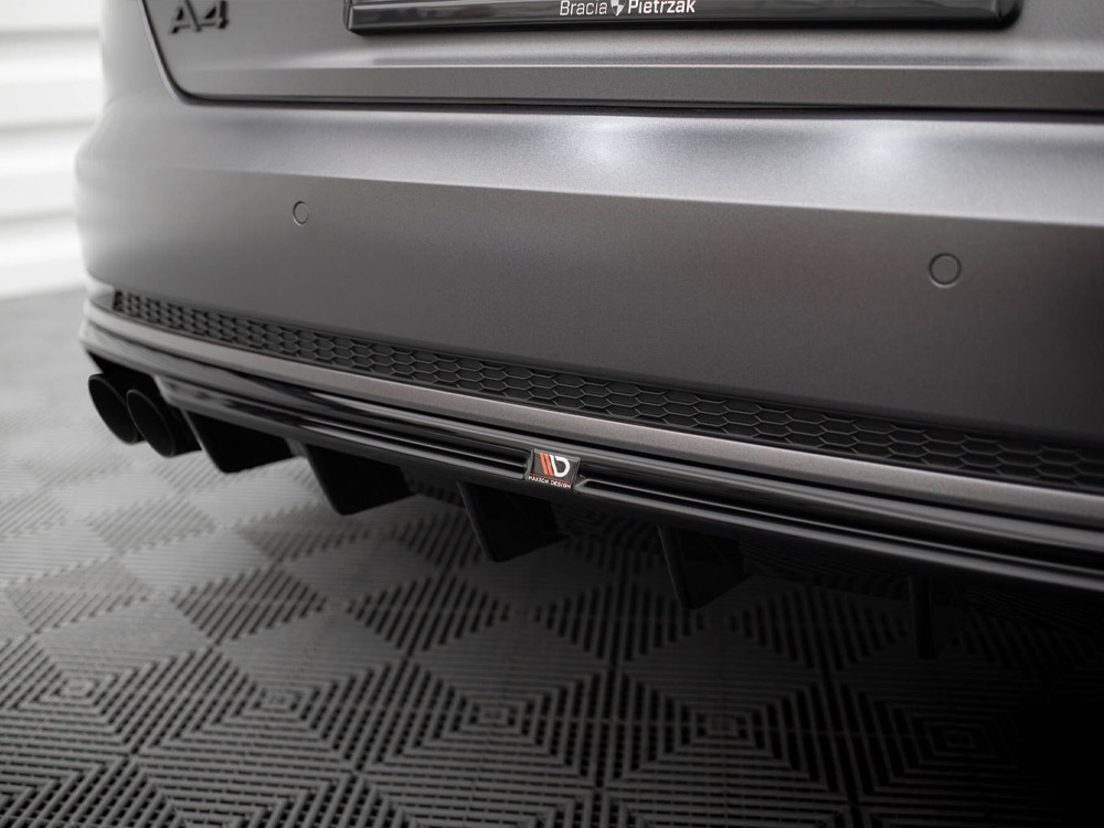 Rear Valance Audi A4 B9 (Version with dual exhaust tips on one side) - 4 