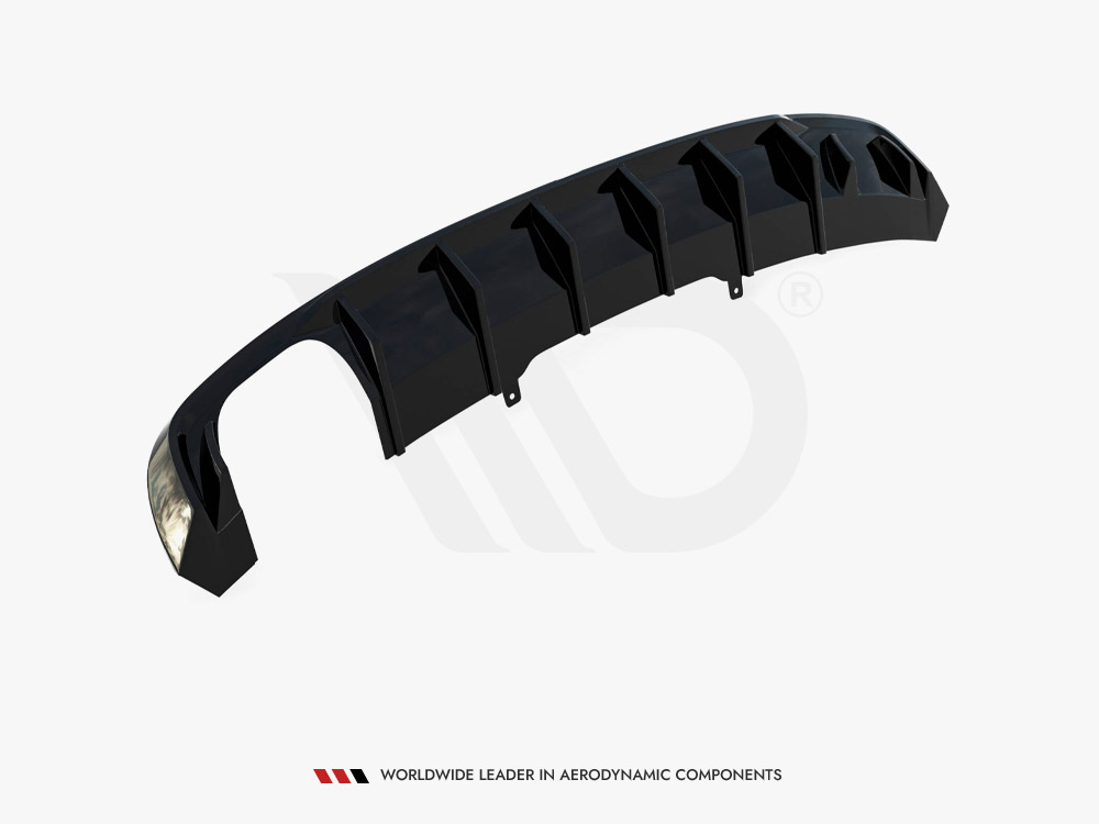 Rear Valance Audi A4 B9 (Version with dual exhaust tips on one side) - 6 