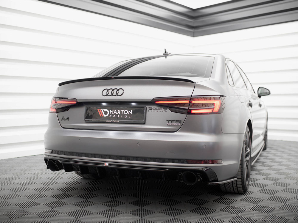 Rear Valance Audi A4 B9 (Version with single exhaust tips on both sides) - 2 