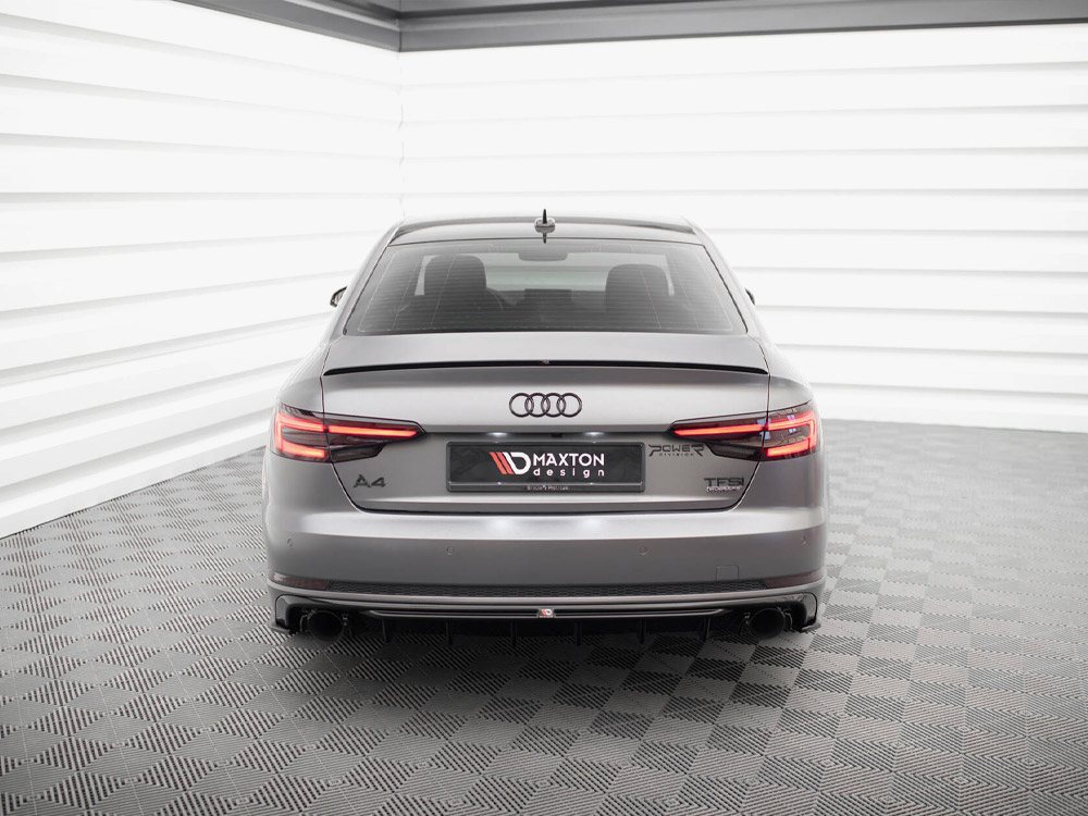 Rear Valance Audi A4 B9 (Version with single exhaust tips on both sides) - 3 