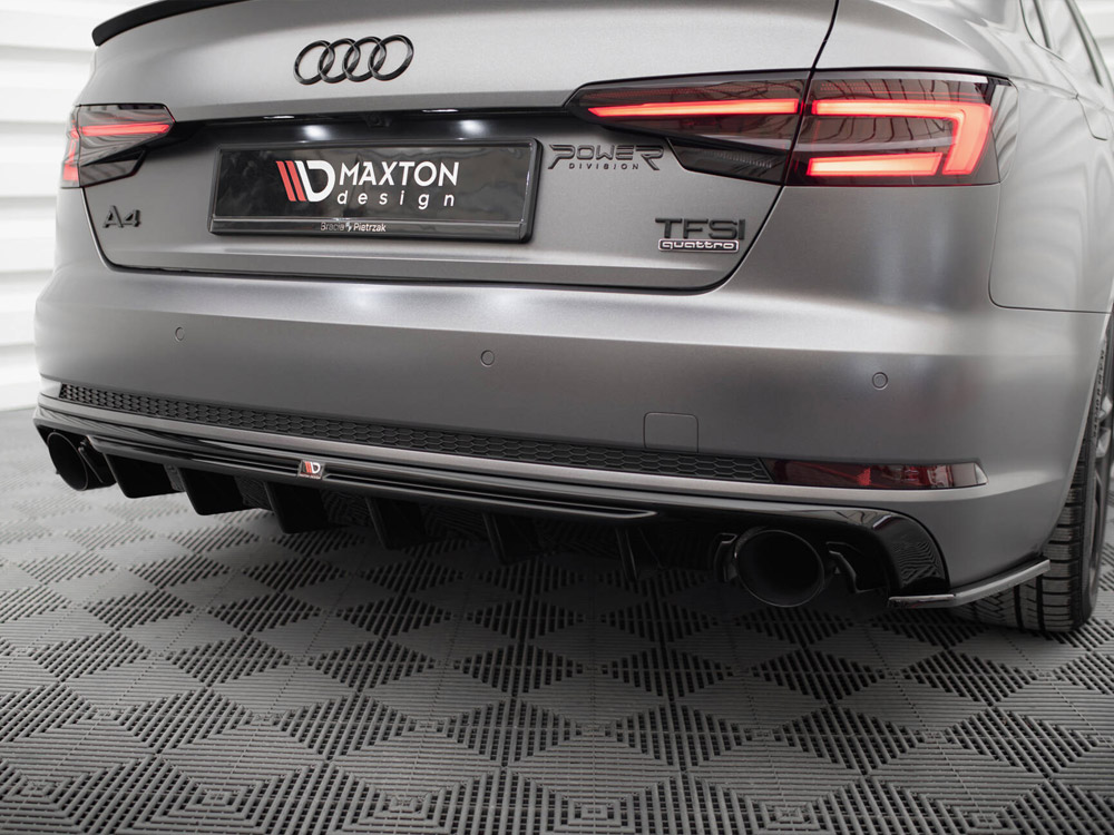 Rear Valance Audi A4 B9 (Version with single exhaust tips on both sides) - 5 