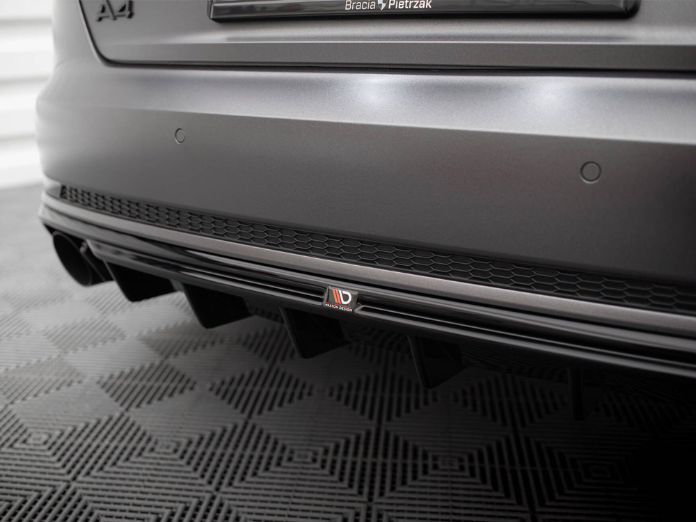 Rear Valance Audi A4 B9 (Version with single exhaust tips on both sides) - 7 