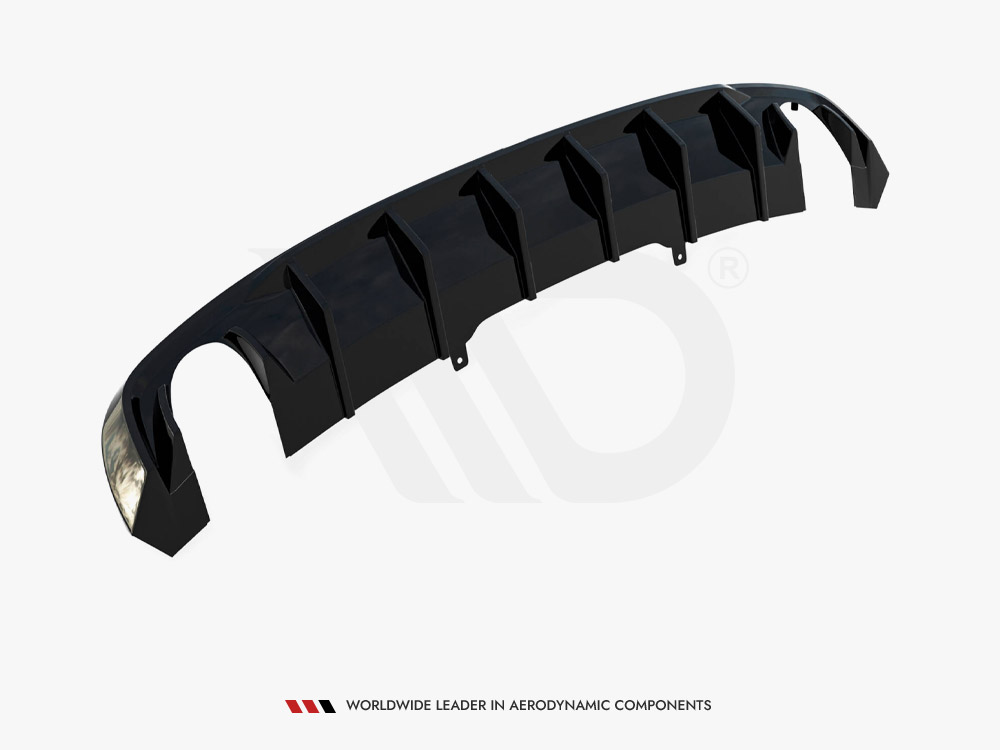 Rear Valance Audi A4 B9 (Version with single exhaust tips on both sides) - 10 