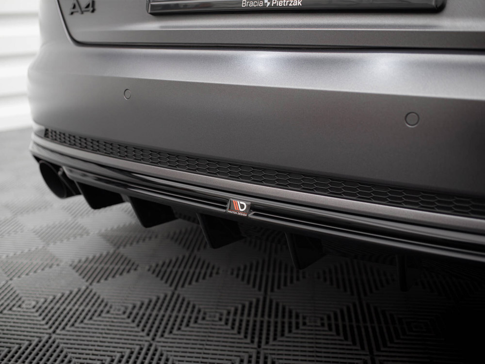 Rear Valance Audi A4 B9 (Version with single exhaust tips on one side) - 4 