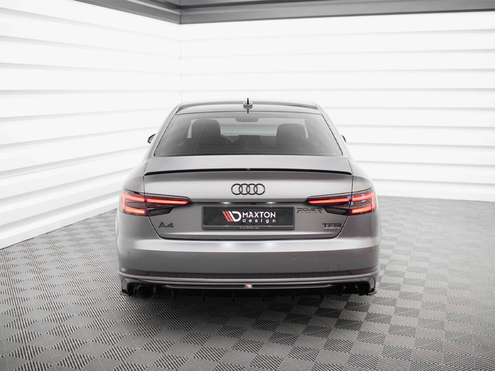 Rear Valance Audi A4 B9 (Version with single exhaust tips on one side) - 3 