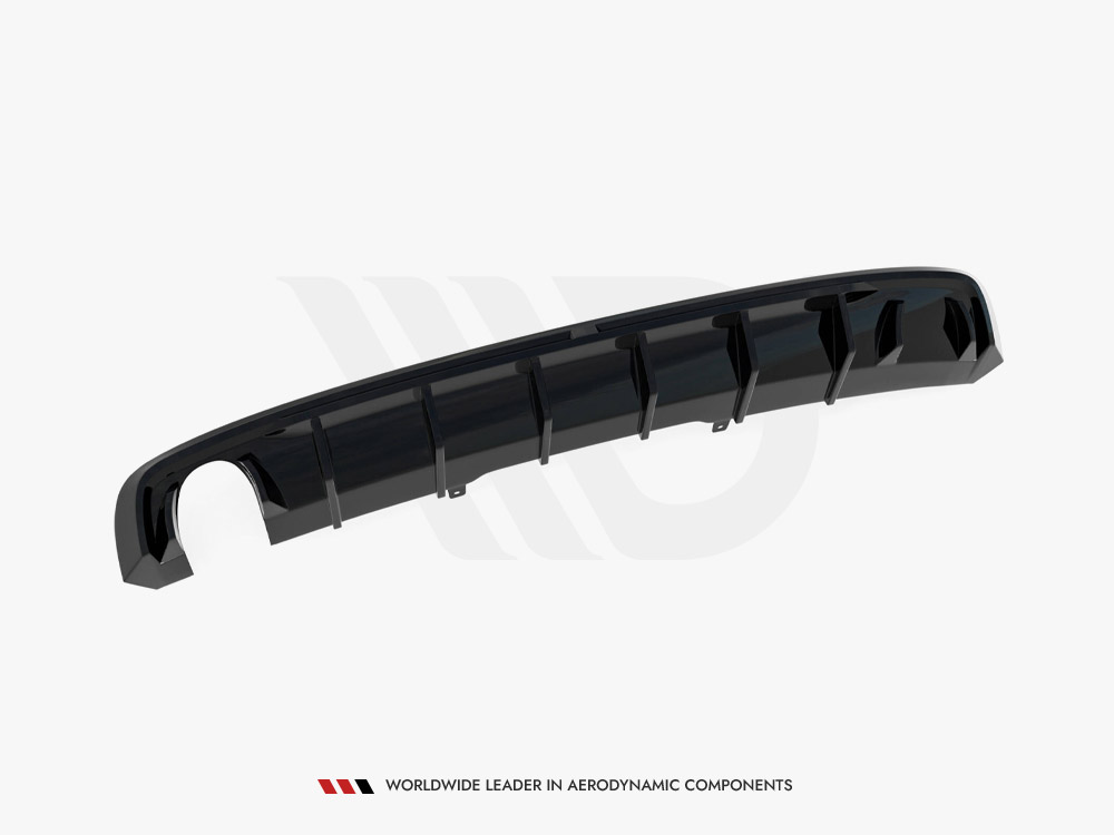 Rear Valance Audi A4 B9 (Version with single exhaust tips on one side) - 5 