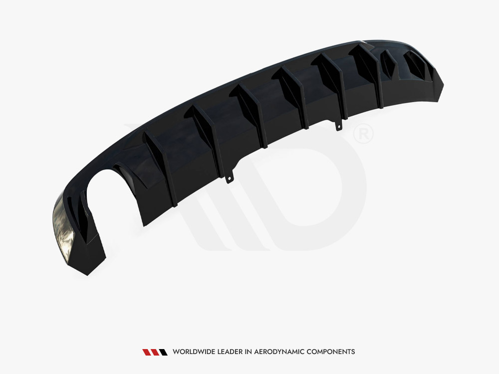 Rear Valance Audi A4 B9 (Version with single exhaust tips on one side) - 6 