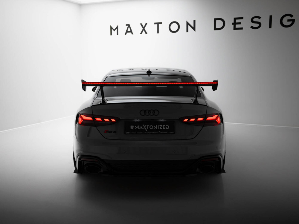 Carbon Spoiler With External Brackets Uprights V.1 + LED Audi A5 / A5 S-Line / S5 / RS5 Coupe F5 / F5 Facelift - 4 