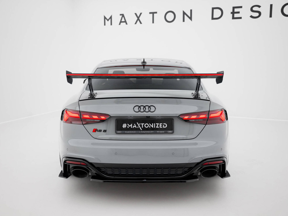 Carbon Spoiler With External Brackets Uprights V.1 + LED Audi A5 / A5 S-Line / S5 / RS5 Coupe F5 / F5 Facelift - 9 