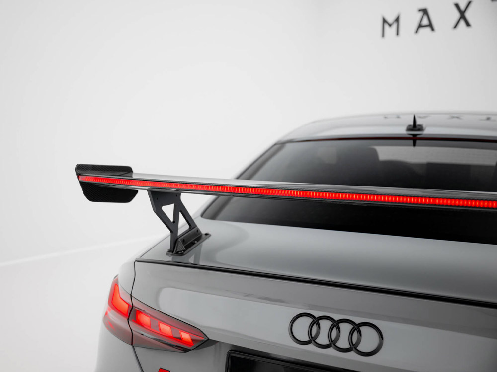 Carbon Spoiler With External Brackets Uprights V.1 + LED Audi A5 / A5 S-Line / S5 / RS5 Coupe F5 / F5 Facelift - 11 