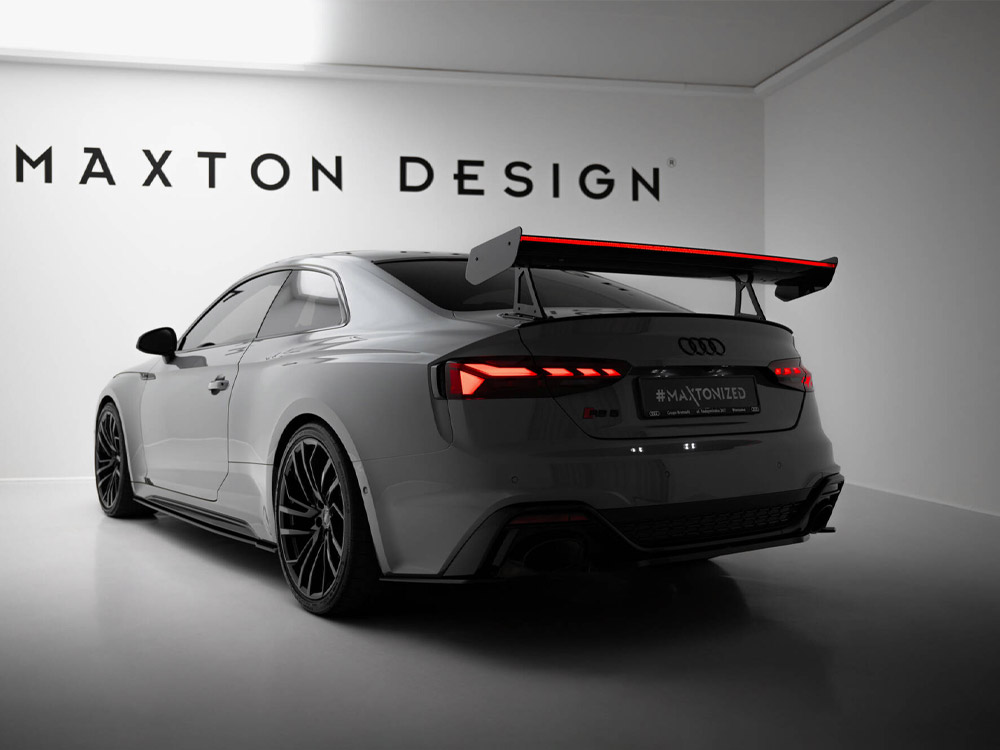 Carbon Spoiler With Upper Swan Mounting + LED Audi A5 / A5 S-Line / S5 / RS5 Coupe F5 / F5 Facelift - 2 