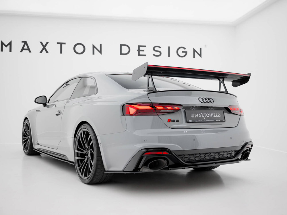 Carbon Spoiler With Upper Swan Mounting + LED Audi A5 / A5 S-Line / S5 / RS5 Coupe F5 / F5 Facelift - 4 